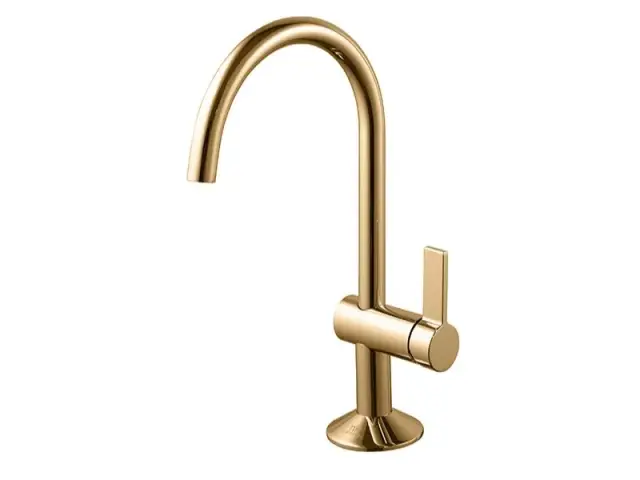 NOKEN LIGNAGE Смеситель однорычажный для раковины, без ДК, 5 л/мин, золото