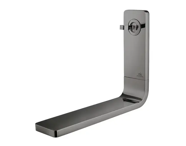 NOKEN LOUNGE Однорычажный смеситель каскадный, настенный, без донного клапана, 5,1 л/мин, титан