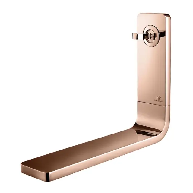 NOKEN LOUNGE Однорычажный смеситель каскадный, настенный, без донного клапана, 5,1 л/мин, медь