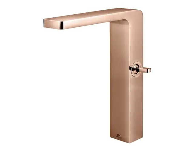 NOKEN LOUNGE Высокий смеситель для раковины каскадный, без ДК, 8 л/мин, медь