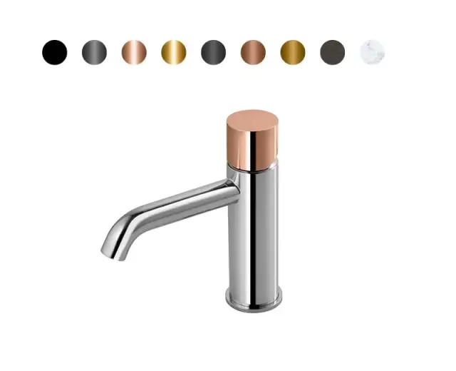 NOKEN ROUND CUSTOM Смеситель для раковины H160 мм, 3/8”, 5 л/мин, без ДК, хром/colors.