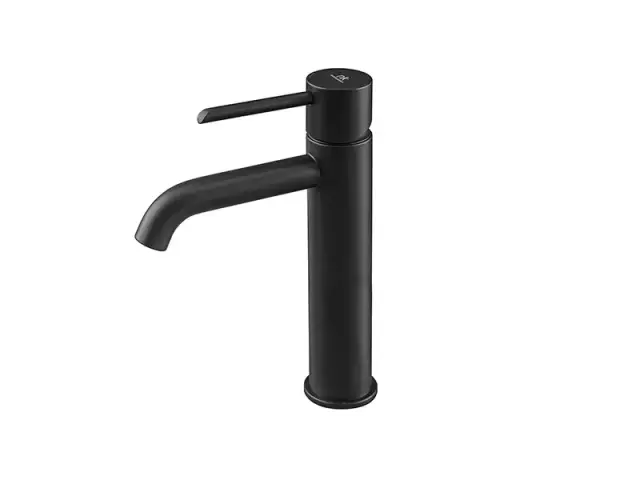 NOKEN ROUND Смеситель для раковины H200 мм, 3/8”, 5 л/мин, без ДК, черный