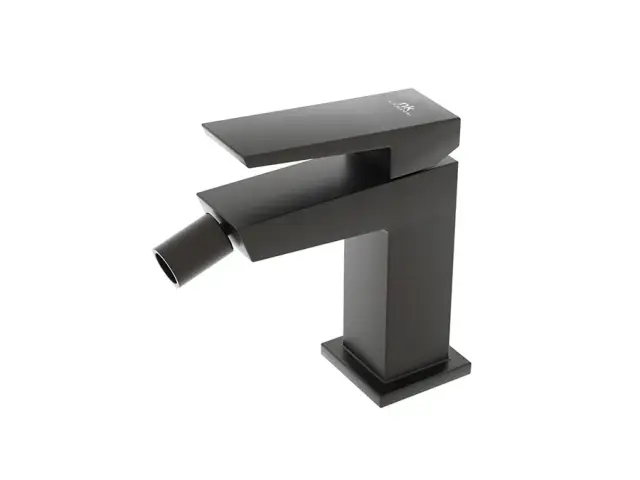 NOKEN SQUARE Однорычажный смеситель для биде, с ДК, черный матовый