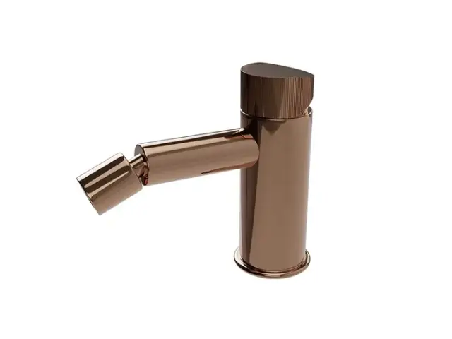 NOKEN TONO Однорычажный смеситель для биде, ребристая ручка, без ДК, 5.68 л/мин, медь