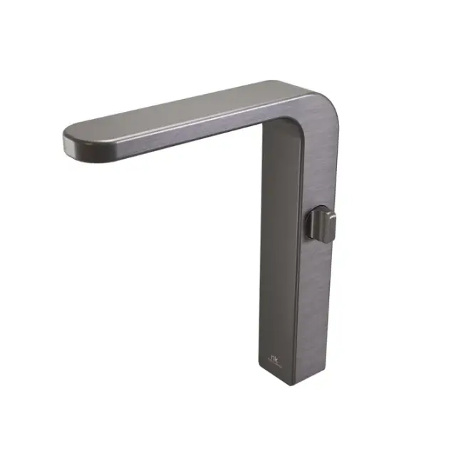 NOKEN LOUNGE FLUID Прогрессивный смеситель высокий для раковины, с аэратором “plus”, брашир.титан