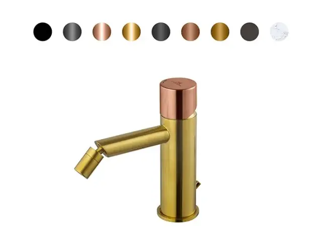NOKEN ROUND CUSTOM Смеситель для биде, 5 л/мин, с ДК, брашированное золото/colors.