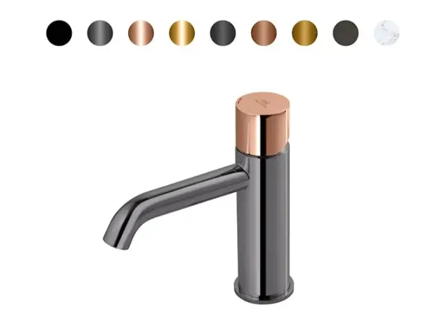 NOKEN ROUND CUSTOM Смеситель для раковины H160 мм, 3/8”, 5 л/мин, без ДК, титан/colors.