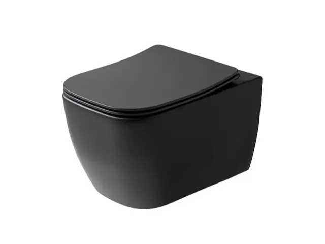 NOKEN LOUNGE Унитаз подвесной, с креплениями, чёрный