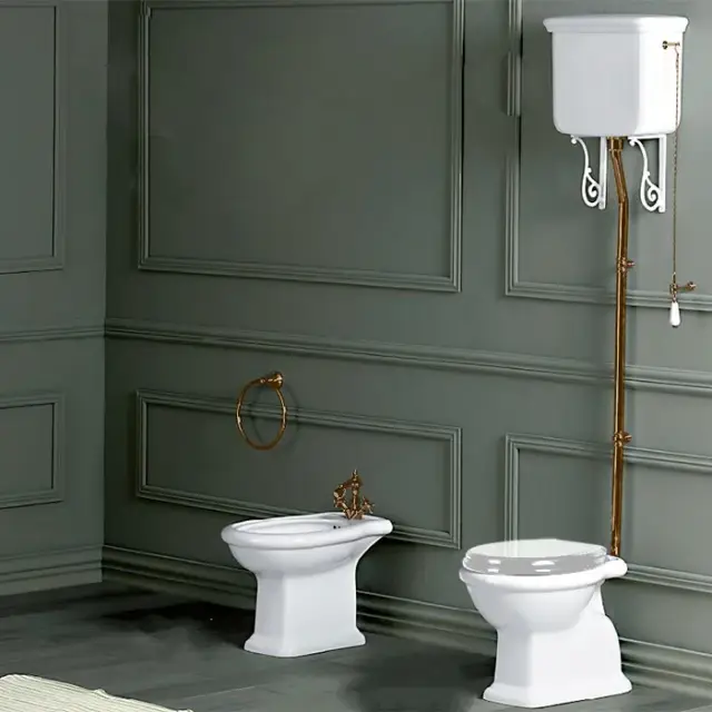 Simas Lante Кронштейн для высокого бачка LA06 (2 шт), латунь, цвет: белый глянцевый LAMN bi