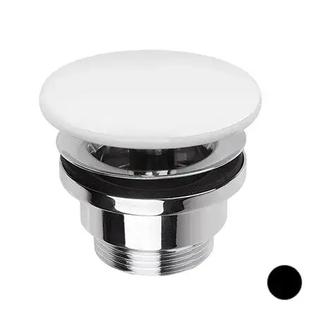 Simas Flaminia Донный клапан универсальный с керамической крышкой. цвет: nero PLCE nero