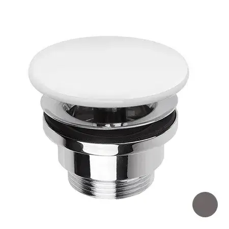 Simas Flaminia Донный клапан универсальный с керамической крышкой. цвет: grafite PLCE grafite