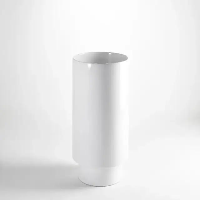 Simas Po-Mo Раковина напольная d40х85h см, слив в стену, без перелива. цвет: белый глянцевый PO07bi