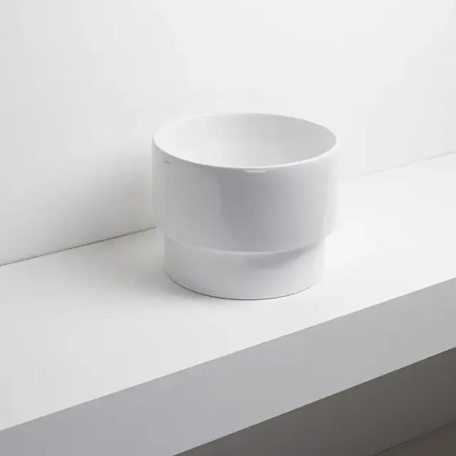 Simas Po-Mo Раковина чаша d33 см, без перелива. цвет: белый глянцевый PO03bi