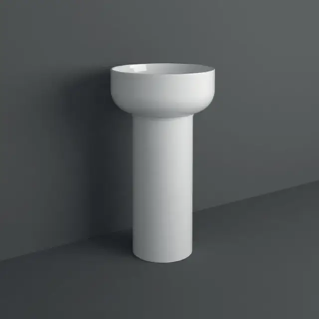 Simas Balloon Пьедестал для раковины 27,5х27,5 см, без крепления и д/клапана. цвет: белый глянцевый CN300bi