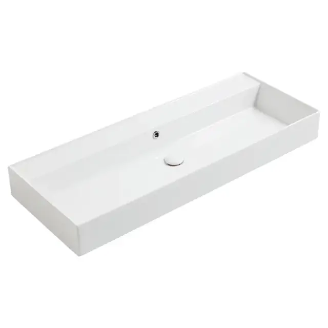 Simas Agile Раковина подвесная 121х46 см, без перелива, без отвер. под смеситель, цвет: белый мат. AG121 bi matt*0 без перелива