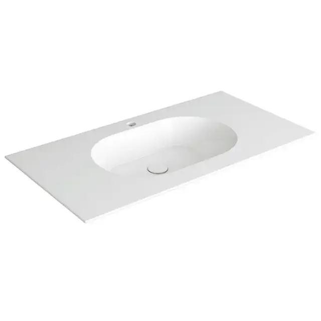 Simas Wave Раковина подвесная 100х51 см, без перелива, c 1 отвер. под смеситель, цвет: bianco matt WA100 bi matt*1