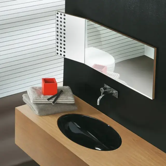 Simas Lft Spazio Раковина под столешницу 66х39 см, с переливом, цвет: nero LFT74 nero bril