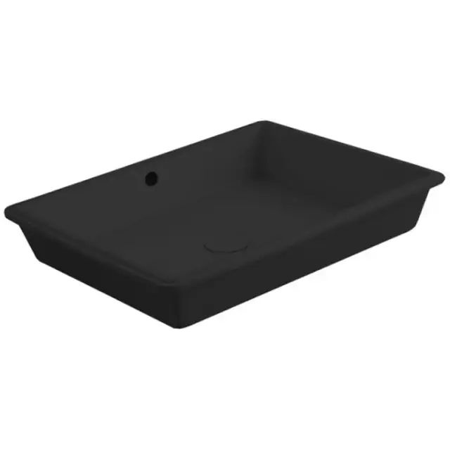 Simas Top e lavabi d'Arredo Раковина под столешницу 56,5х36 см, с переливом, цвет: nero S60 nero
