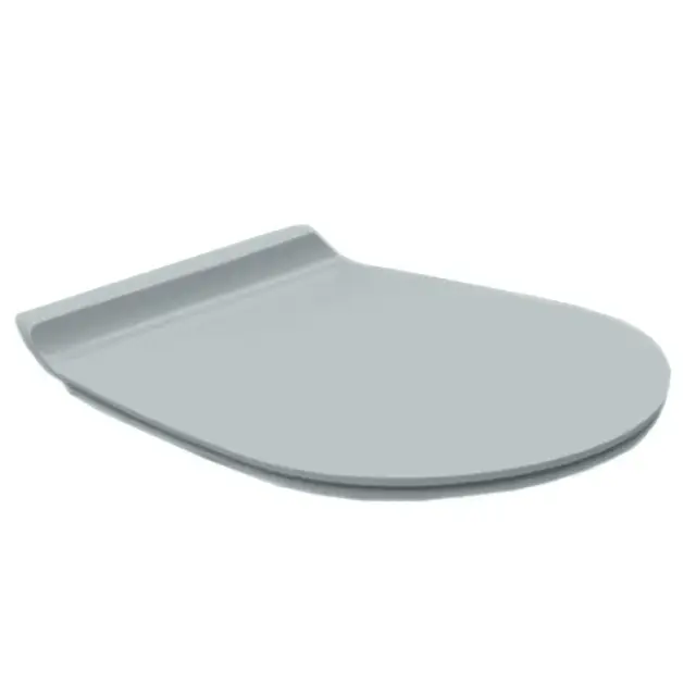 Simas Vignoni Крышка-сиденье для унитаза, с микролифтом, крепление хром, цвет: tela matt VI004 tela matt/cr