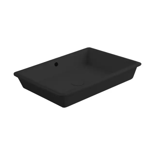 Simas Top e lavabi d'Arredo Раковина под столешницу 56,5х36 см, с переливом, цвет: nero matt S60 nero matt