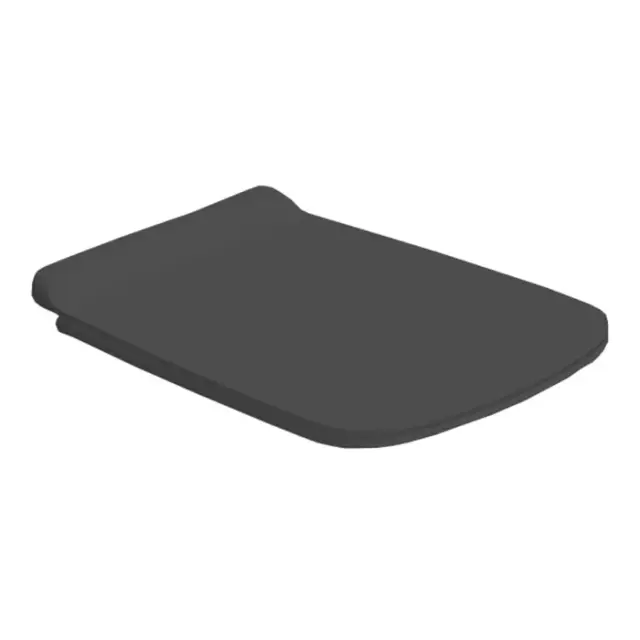 Simas Baden Baden Крышка-сиденье для унитаза, с микролифтом, крепление хром, цвет: nero matt BB004nero matt