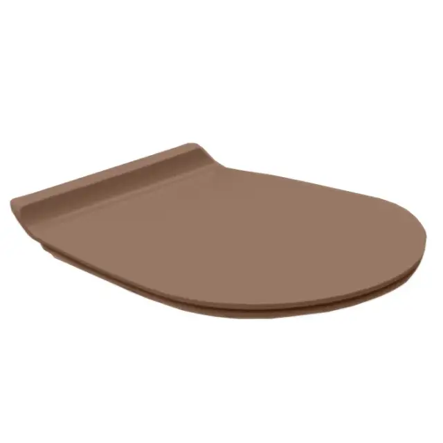 Simas Vignoni Крышка-сиденье для унитаза, с микролифтом, крепление хром, цвет: moka matt VI004 moka matt/cr