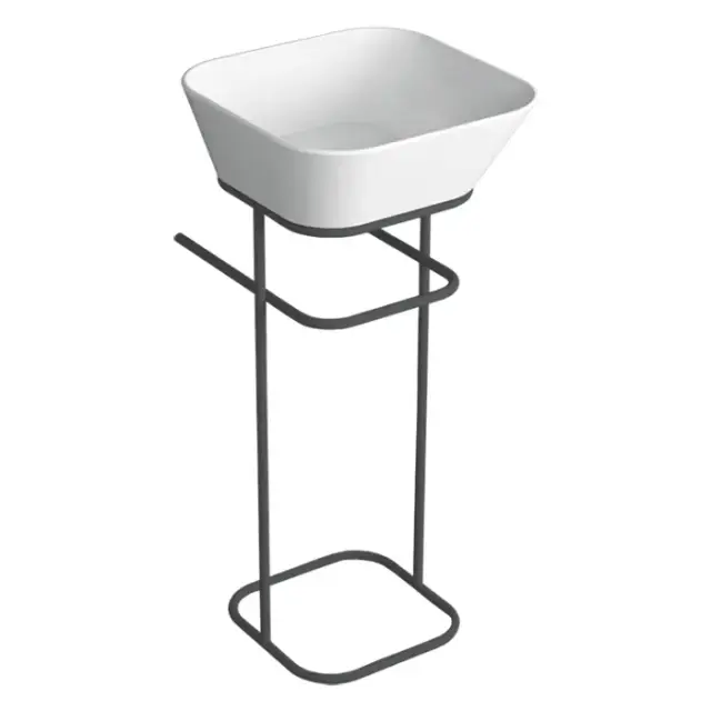 Simas Wave Консоль под раковину WA03 напольная 30х40х75h см, квадратная, цвет: nero matt WASA03 nero matt