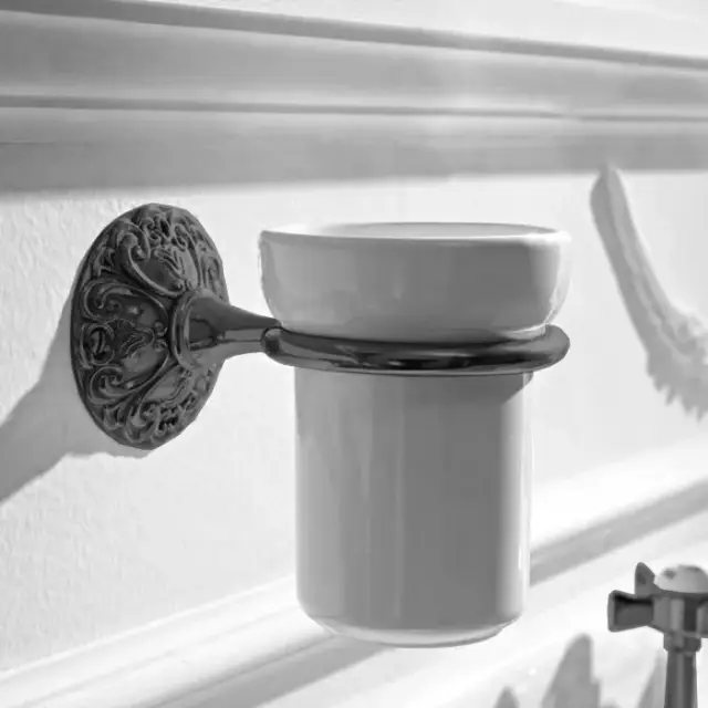 Sbordoni Flora Стакан подвесной, керамический, цвет: черный никель FL101NN