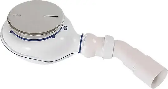 Radaway Сифон для душевого поддона, самоочищающийся, пластиковый, цвет: хром глянцевый TB21