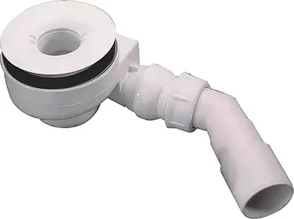 Radaway Сифон для душевого поддона Giaros, самоочищающийся, пластиковый, цвет: белый 5SL1