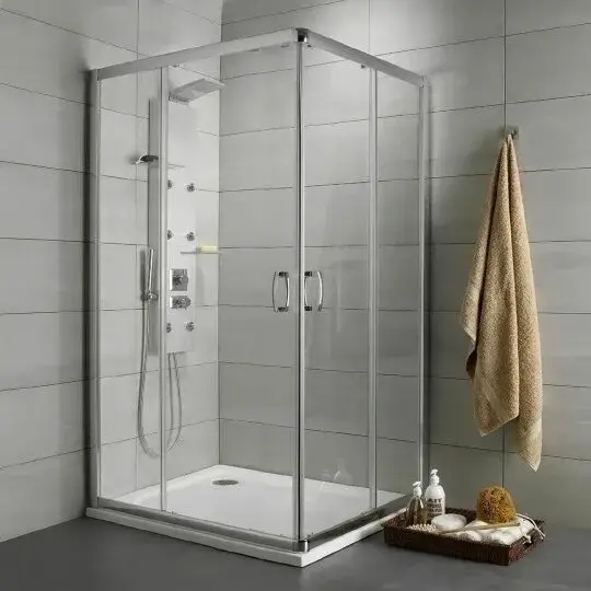 Radaway Premium Plus D Душевой уголок 90х190h см, универсальный, Easy Clean, цвет: хром глянцевый 30436-01-01N