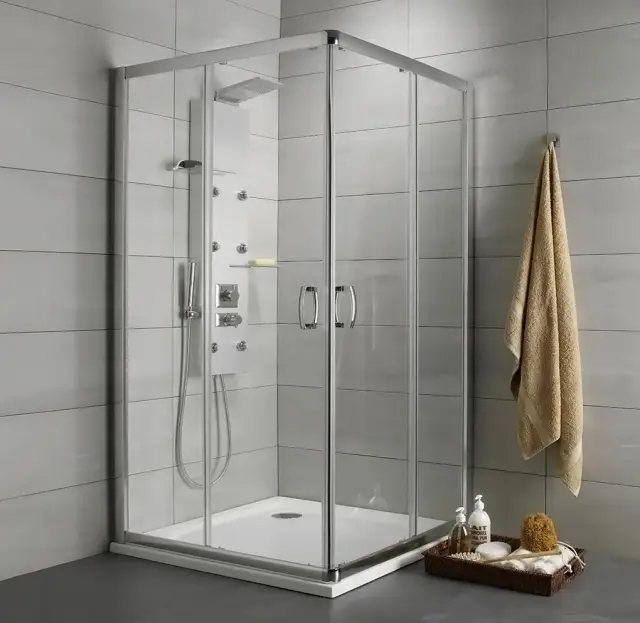 Radaway Premium Plus C Душевой уголок 100х190h см, универсальный, Easy Clean, цвет: хром глянцевый 30443-01-01N