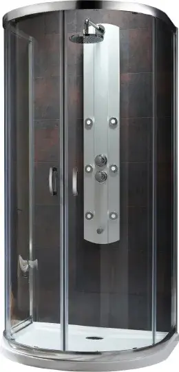 Radaway Premium Plus P Душевой уголок 100х190h см, универсальный, Easy Clean, цвет: хром глянцевый 33300-01-01N