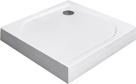 Radaway Delos C Душевой поддон из акрила, 100х100х15,5h см, цвет: белый глянцевый 4C11170-03