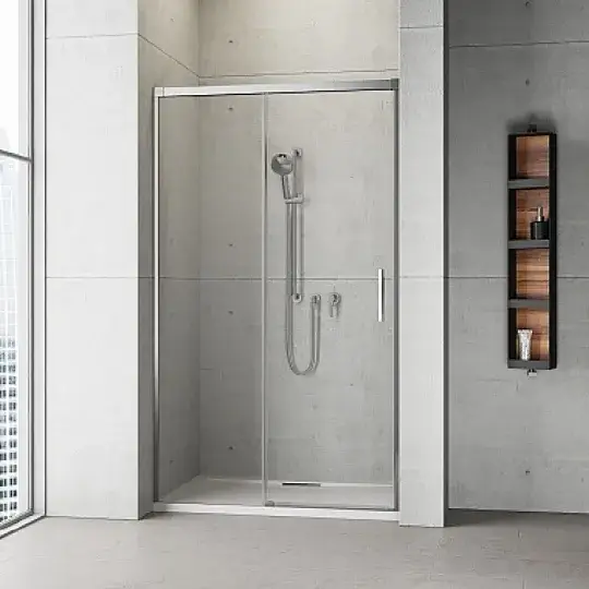 Radaway Idea DWJ Душевая дверь, левая, прозрачная 6 мм, Easy Clean 100х200,5h см, цвет: хром глянец 387014-01-01L