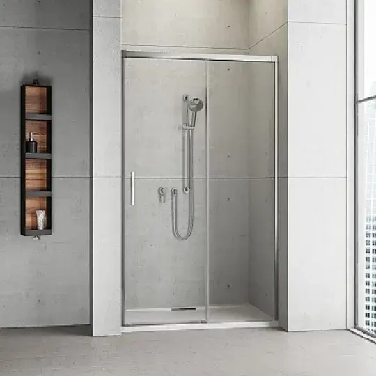 Radaway Idea DWJ Душевая дверь в нишу, левая, прозрачная 6 мм, 160х200,5h см, цвет: хром глянцевый 387020-01-01R