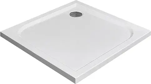 Radaway Delos C Душевой поддон из акрила, 80х80х4,5h см, цвет: белый глянцевый SDC0808-01