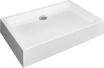 Radaway Laros D Душевой поддон из акрила, 100х80х17h см, цвет: белый глянцевый SLD81017-01