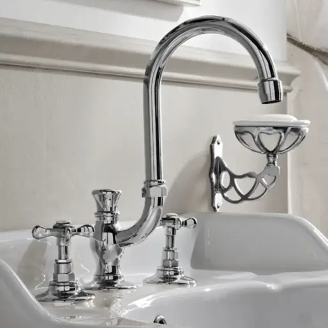 Sbordoni Margherita Смеситель для раковины на 3 отв., h27 см, цвет хром MR142saCR