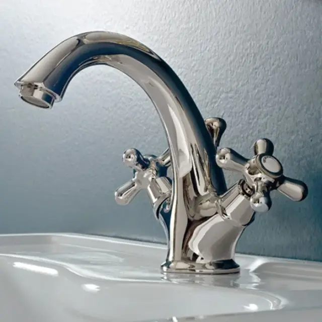 Sbordoni Etruria Смеситель для раковины на 1 отв., излив 14 см, h17 см, цвет никель ET75NI