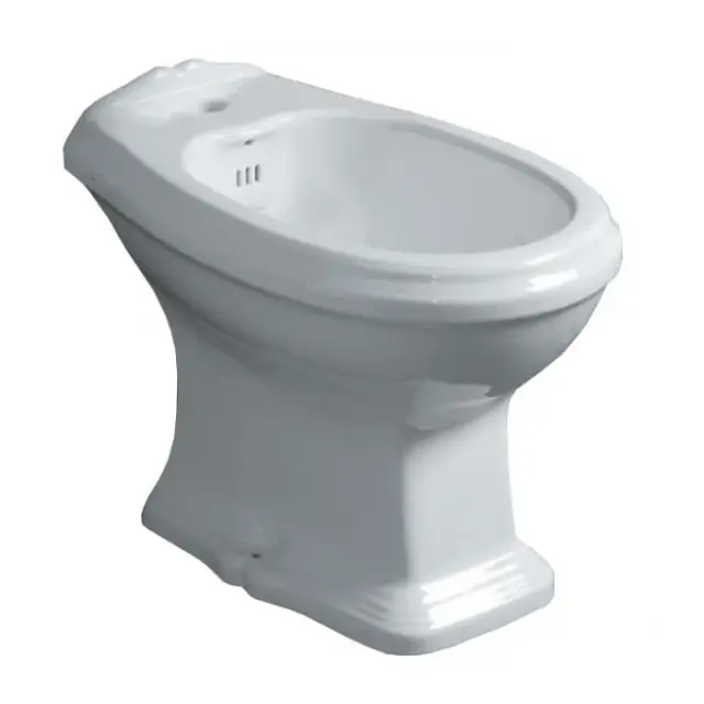 Simas Arcade Биде напольное 36х57 см c 1 отверстием под смеситель и переливом, цвет: белый глянцевый AR833bi*1