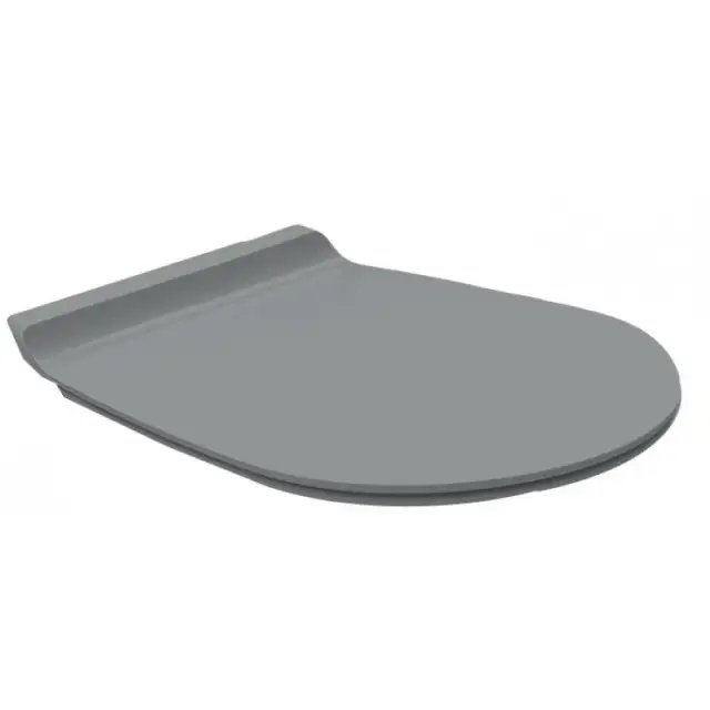Simas Vignoni Крышка-сиденье для унитаза, с микролифтом, крепление хром, цвет: cemento matt VI004 cemento matt/cr