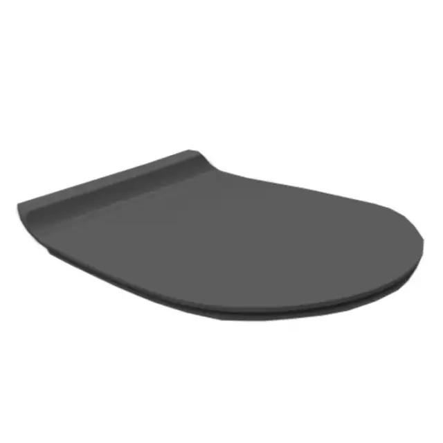 Simas Vignoni Крышка-сиденье для унитаза, с микролифтом, крепление хром, цвет: nero matt VI004nero matt/cr