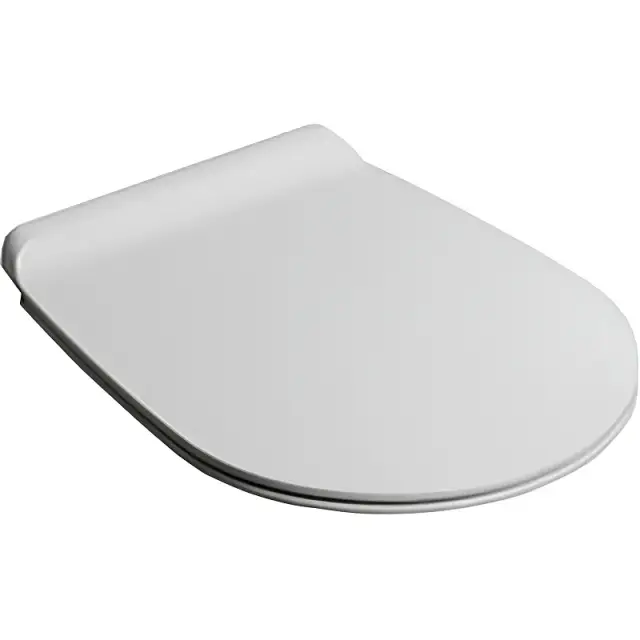 Simas Vignoni Крышка-сиденье для унитаза, с микролифтом, крепление хром, цвет: белый матовый VI004bi mat/cr