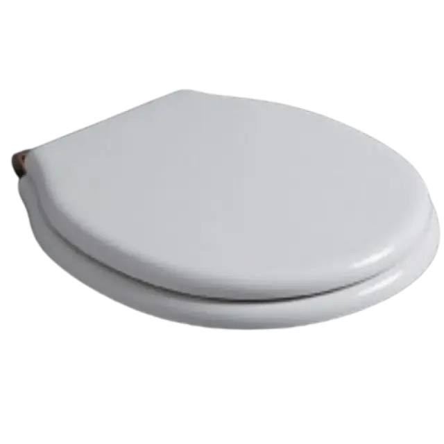 Simas Londra Крышка-сиденье для унитаза, без микролифта, крепление бронза, цвет: белый глянцевый LO003S bi/br