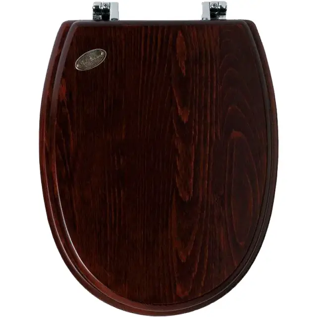 Simas Londra Крышка-сиденье для унитаза, с микролифтом, крепление хром, цвет: noce LO008S noce/cr