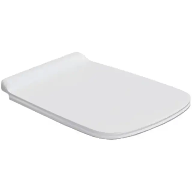 Simas Baden Baden Крышка-сиденье для унитаза, с микролифтом, крепление хром, цвет: белый глянцевый BB004bi/cr