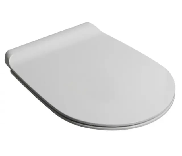 Simas Gambassi Крышка-сиденье для унитаза, без микролифта, крепление хром, цвет: белый глянцевый GA003 bi/cr