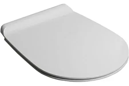 Simas Bormio Крышка-сиденье для унитаза, с микролифтом, крепление хром, цвет: белый глянцевый BR006bi/cr