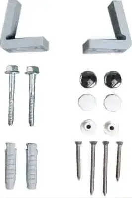 Simas Lft Spazio Комплект горизонтал. крепежей для унитаза/биде с колпачками, цвета: хром и белый F88